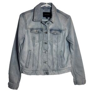 Banana Republic Women's‎ Small Light Wash Denim Jacket Stretch Jean Jacket